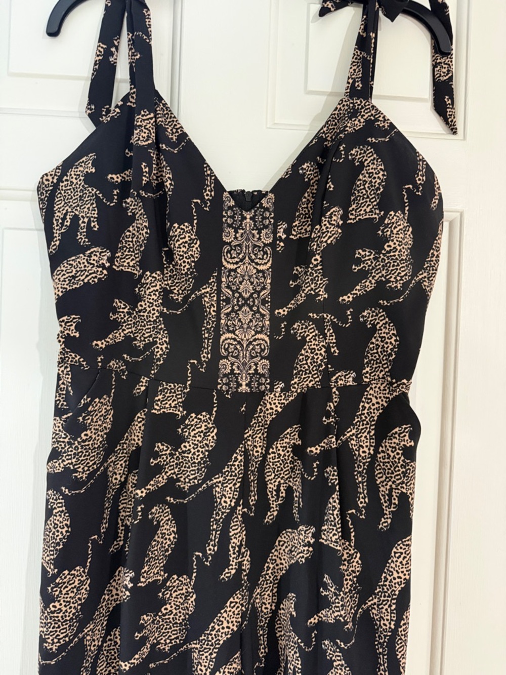 Blackmilk Black and Beige Printed Jumpsuit - Picture 2 of 4